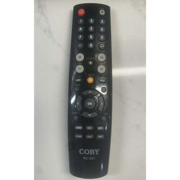 Original COBY RC-057 TV Remote Control - Tested Working - Picture 1 of 4